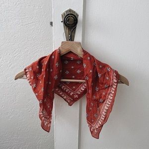 Madewell rust colored bandana